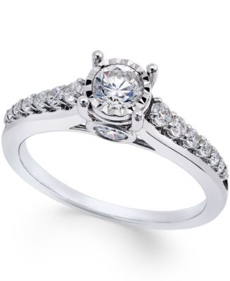 Download Macy's TruMiracle® Diamond (3/4 ct. t.w.) Engagement Ring ...