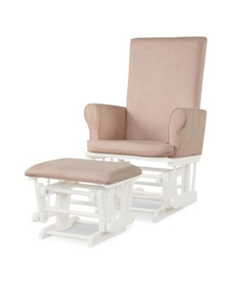 GOUUN Baby Nursery Relax Rocker Кресло-качалка с планером и пуфиком в комплекте розовый