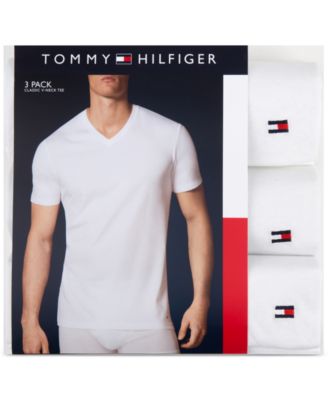 tommy hilfiger 3 pack classic v neck t shirt