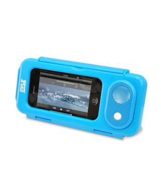 Водонепроницаемый чехол для портативной колонки Pyle Surf Sound для смартфонов, MP3-плееров и iPod (синий) синий