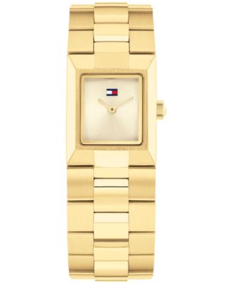 Женские кварцевые часы Tommy Hilfiger с золотым браслетом из нержавеющей стали, 20,50 x 25,20 мм