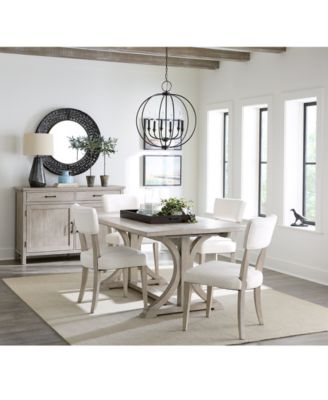 Sadie, 5 предметов Прямоугольный обеденный гарнитур (стол и 4 мягких стула), созданный для Macy's
