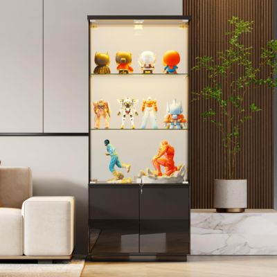 Стеклянный винный шкаф со светодиодной подсветкой Vlsrka 71" с запирающимися дверцами