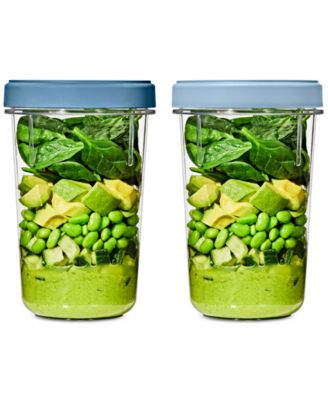 OXO Good Grips Twist Stack, 40 унций. Контейнер, набор из 2