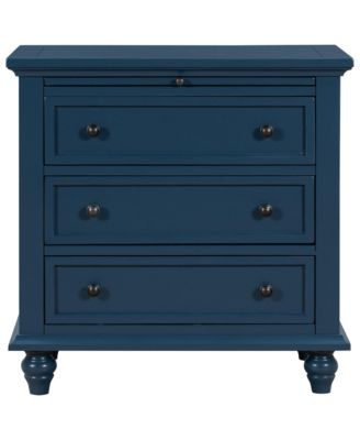 Деревянный шкаф для хранения вещей Boyel Living 1 Count с 3 выдвижными ящиками, Приставной столик с выдвижным лотком