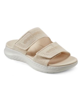 Легкие босоножки-слипоны Easy Spirit Dashtyn с двойным ремешком коричнево-бежевого цвета