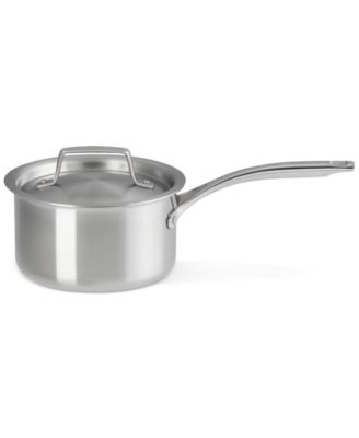 Круглая кастрюля Le Creuset Essential из нержавеющей стали с крышкой, 2 литра.