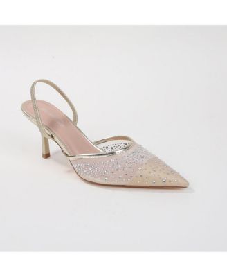 Босоножки на высоком каблуке со стразами от BERNESS Cara