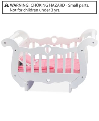 melissa and doug wooden doll bed