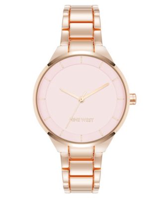 Женские часы Nine West 34 мм, розовые