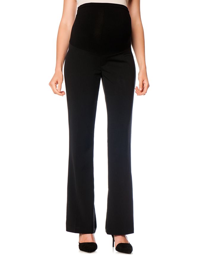 Motherhood Maternity Petite Flared Stretch Dress Pants & Reviews