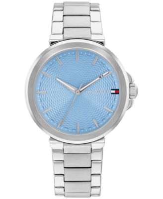 Женские кварцевые часы Tommy Hilfiger с серебристым браслетом из нержавеющей стали, 34 мм