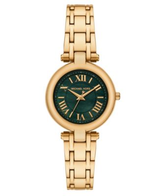 Женские часы Michael Kors Laney с тремя стрелками из нержавеющей стали золотистого цвета, 30 мм