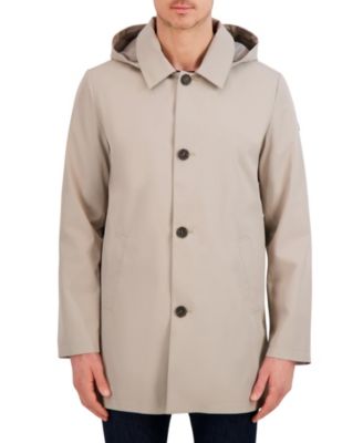 Мужское дождевиковое пальто Vince Camuto со съемным капюшоном
