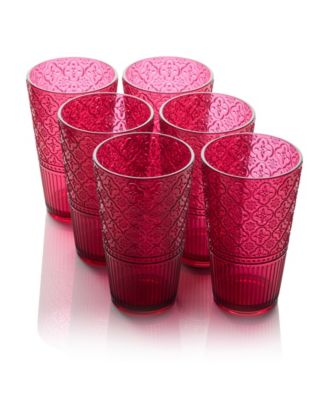 Сертифицированные международные акриловые стаканы для чая со льдом Victoria, набор из 6 штук