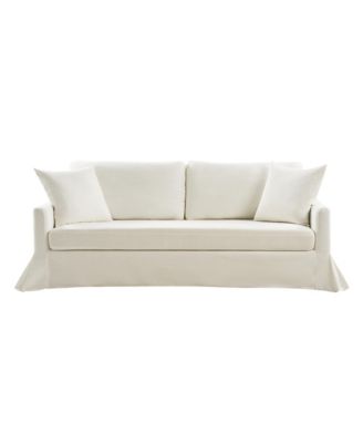Диван Hulala Home Farmhouse Patrice 80.7" с чехлом Белый