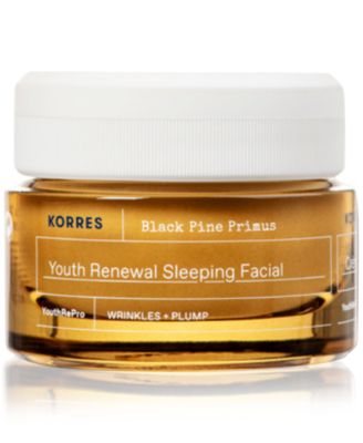 Крем для лица Korres Black Pine Primus Sleeping Facial, 1,35 унции, без цвета