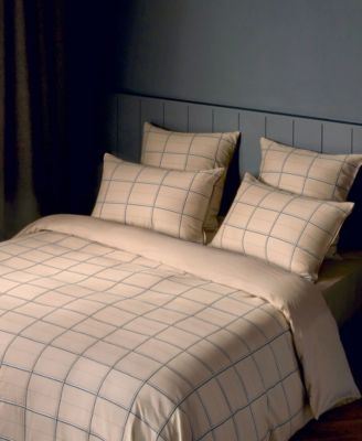 Boss Home от Hugo Boss в клетку, 3 шт. Комплект пододеяльников, King