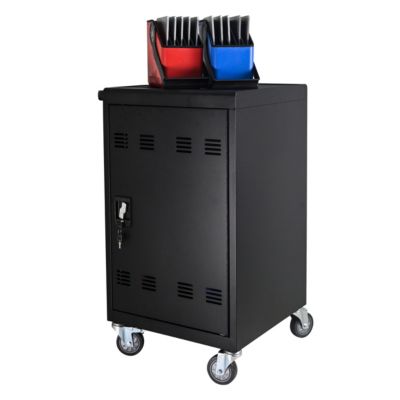 Корзина для зарядки планшетного ноутбука Streamdale Furniture (черная) с кабелем для подключения черного цвета