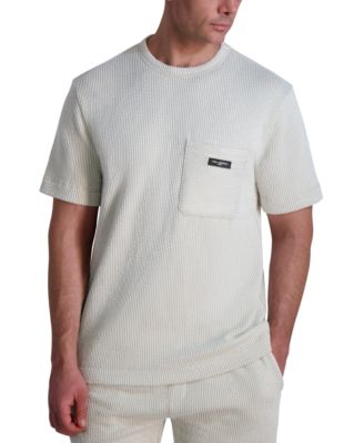 Мужская текстурированная футболка оверсайз от KARL LAGERFELD PARIS