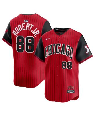 Мужская футболка Nike Luis Robert Jr. Красно-черная Chicago White Sox 2025 City Connect Limited Player Jersey