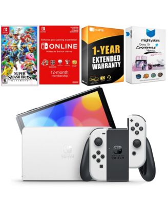 Консоль Nintendo Switch OLED с Smash Ultimate, белая