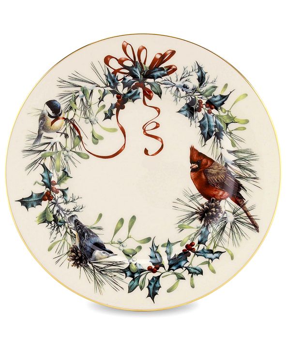 Lenox Winter Greetings 8&quot; Salad Plate & Reviews - Home - Macy&#39;s