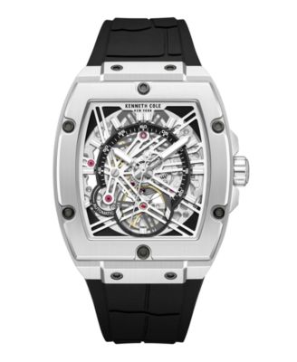 Мужские часы с автоподзаводом Kenneth Cole New York, черные, 41 мм