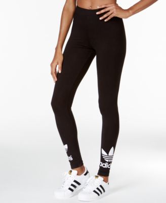 adidas black trefoil leggings