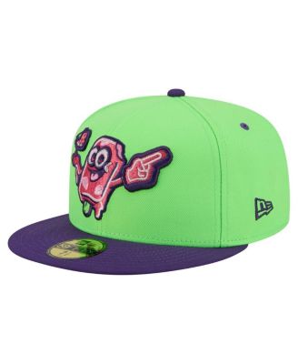 Мужская неоново-зеленая шляпа New Era Beloit Sky Carp Copa de la Diversion 59, приталенная шляпа зеленого цвета