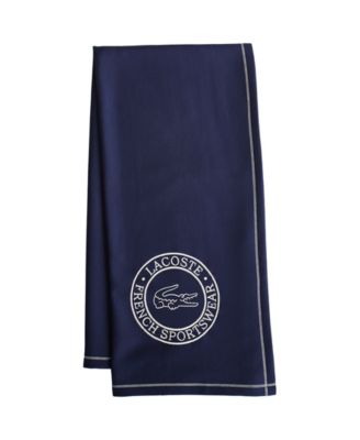 Хлопчатобумажный плед для спортивной одежды Lacoste, 50 x 70 дюймов