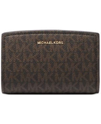 Кошелек Michael Kors Bryant на средней молнии коричнево-бежевого цвета