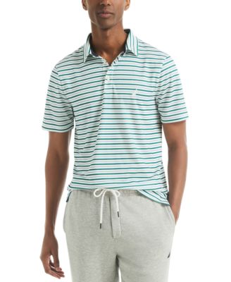 Мужская рубашка поло для гольфа Nautica Performance в полоску с коротким рукавом