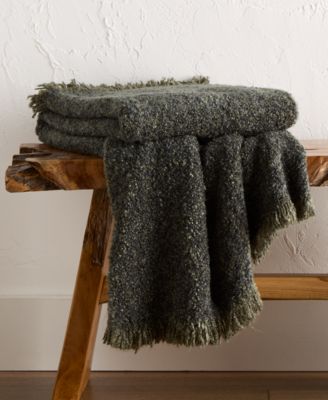 РАСПРОДАЖА! Плед из дубового дерева с плетением из букле, 50 х 60 дюймов, эксклюзивно для Macy's