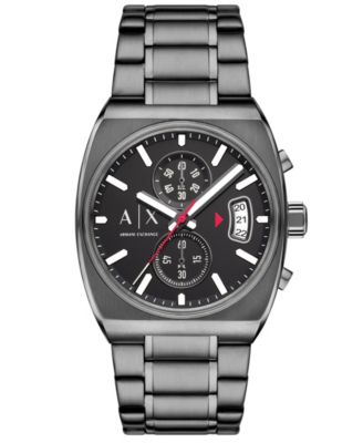 Мужские кварцевые часы A|X Armani Exchange с хронографом из нержавеющей стали Gunmetal, 40 мм