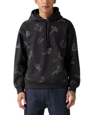 Мужская толстовка с капюшоном Levi's® в непринужденном графическом стиле