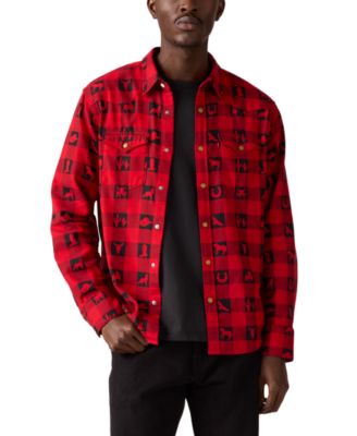 Мужская рубашка стандартного покроя в западном стиле из хлопка Barstow от Levi's®