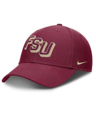 Мужская кепка Nike Garnet Florida State Seminoles с регулируемой посадкой в Прайм-тайм и наклонным верхом
