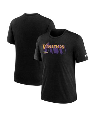 Мужская футболка Nike Heather Black Minnesota Vikings Long Pass Tri-Blend от Nike