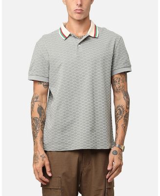 Мужская рубашка поло XXIII с принтом зеленого цвета