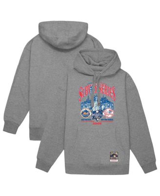 Мужская толстовка Mitchell & Ness Heather Gray New York Yankees против 