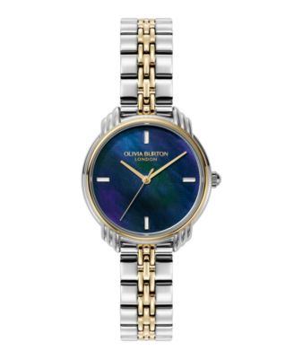 Женские часы Olivia Burton с двухцветным браслетом из нержавеющей стали в стиле ар-деко 2.0, 30 мм