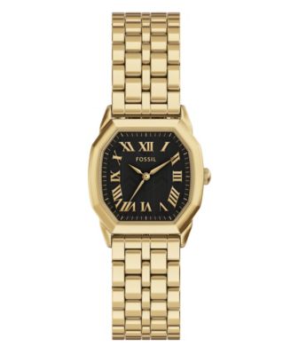 Женские золотые часы Fossil Harlow с тремя стрелками из нержавеющей стали, 27 мм