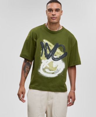 Мужская футболка свободного кроя с граффити Mode of One, эксклюзивная модель Macy's