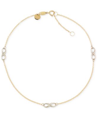 14 k gold anklet