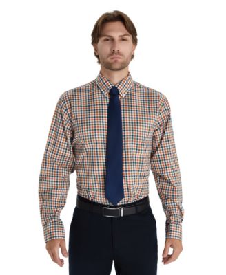 Мужская модная рубашка из поплина в клетку Club Room, эксклюзивная модель Macy's