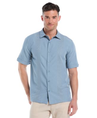 Мужская рубашка на пуговицах Cubavera Big & Tall с вставками из пряжи с гео-рисунком