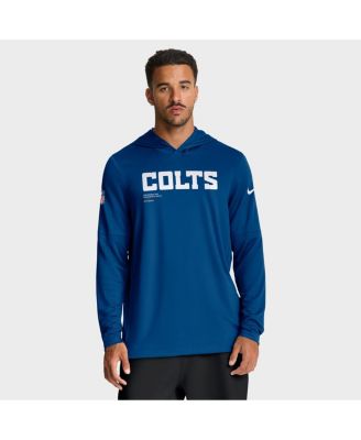 Мужская футболка Nike Royal Indianapolis Colts Sideline Pure Fury Performance с капюшоном и длинными рукавами от Nike