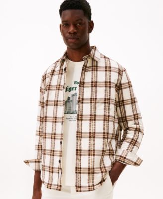 Мужская верхняя рубашка свободного кроя на подкладке от Tommy Hilfiger