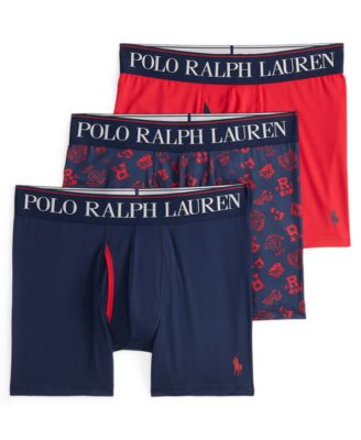 Мужские трусы-боксеры Polo Ralph Lauren из микрофибры с охлаждающим эффектом 4D-Flex, 3 шт.